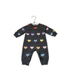 Monica + Andy Gray & Multi Color Heart Sweater One Piece - Size 3 - 6 Months - Bounce Mkt