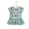 Monica + Andy Mint Green & Brown Smores Short Sleeve Shirt - Size 2 - Bounce Mkt