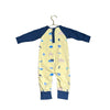 Monica + Andy Yellow & Navy Truck & Sandcastle Long Sleeve One Piece - Size 6 - 12M - Bounce Mkt