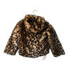 Monnalisa Reversible Leopard Faux Fur & Navy Mickey Mouse Jacket - Size 4 - Bounce Mkt