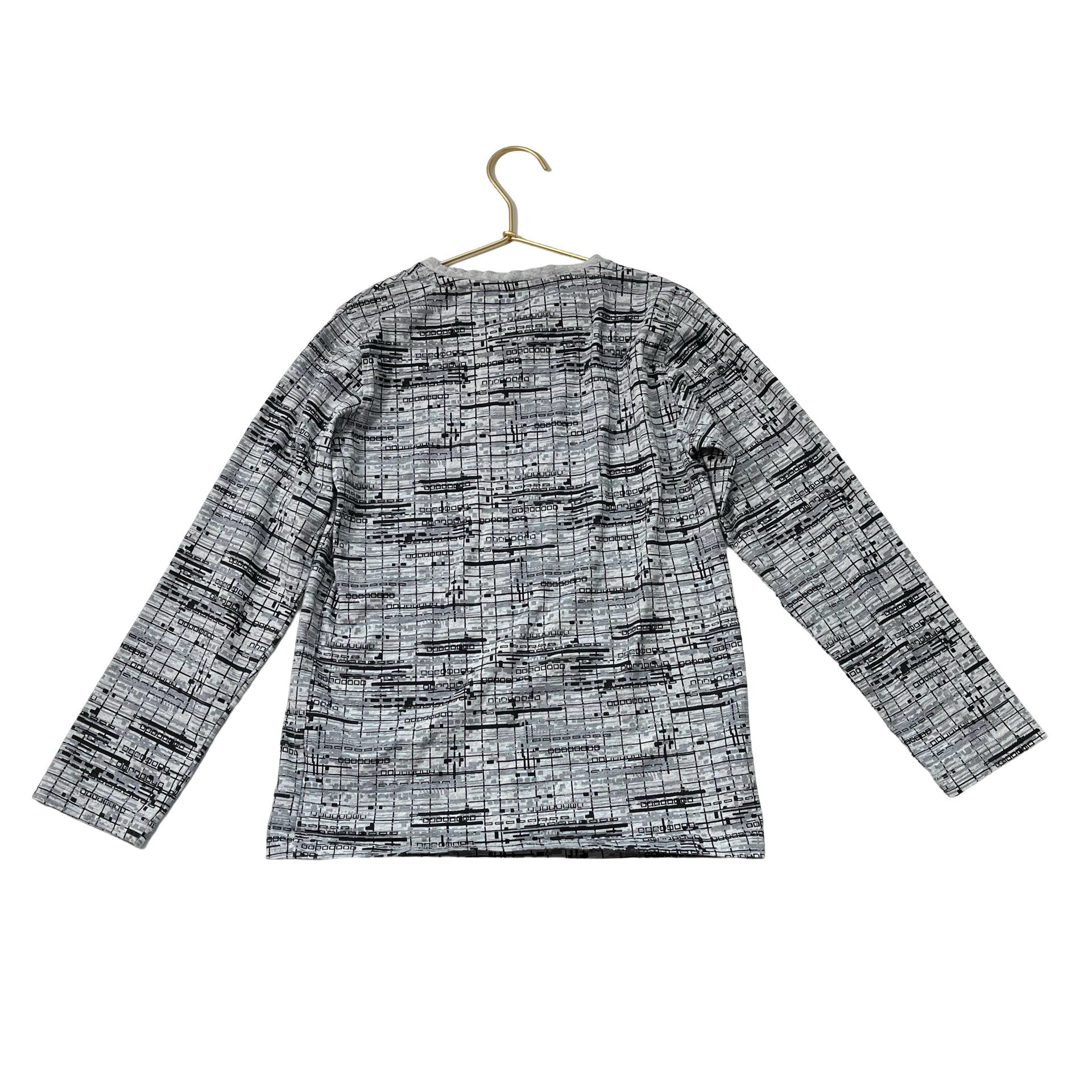 Mothercare Gray & Black Pattern Shirt - Size 9 - 10 - Bounce Mkt