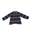 Mothercare Navy & Multi - Color Stripe Long Sleeve Rugby Shirt - Size 24 - 36 Mo (2 - 3) - Bounce Mkt