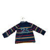 Mothercare Navy & Multi - Color Stripe Long Sleeve Rugby Shirt - Size 24 - 36 Mo (2 - 3) - Bounce Mkt