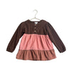 Mud Pie Brown & Pink Stripe Corduroy Long Sleeve Shirt - Size 5 - Bounce Mkt