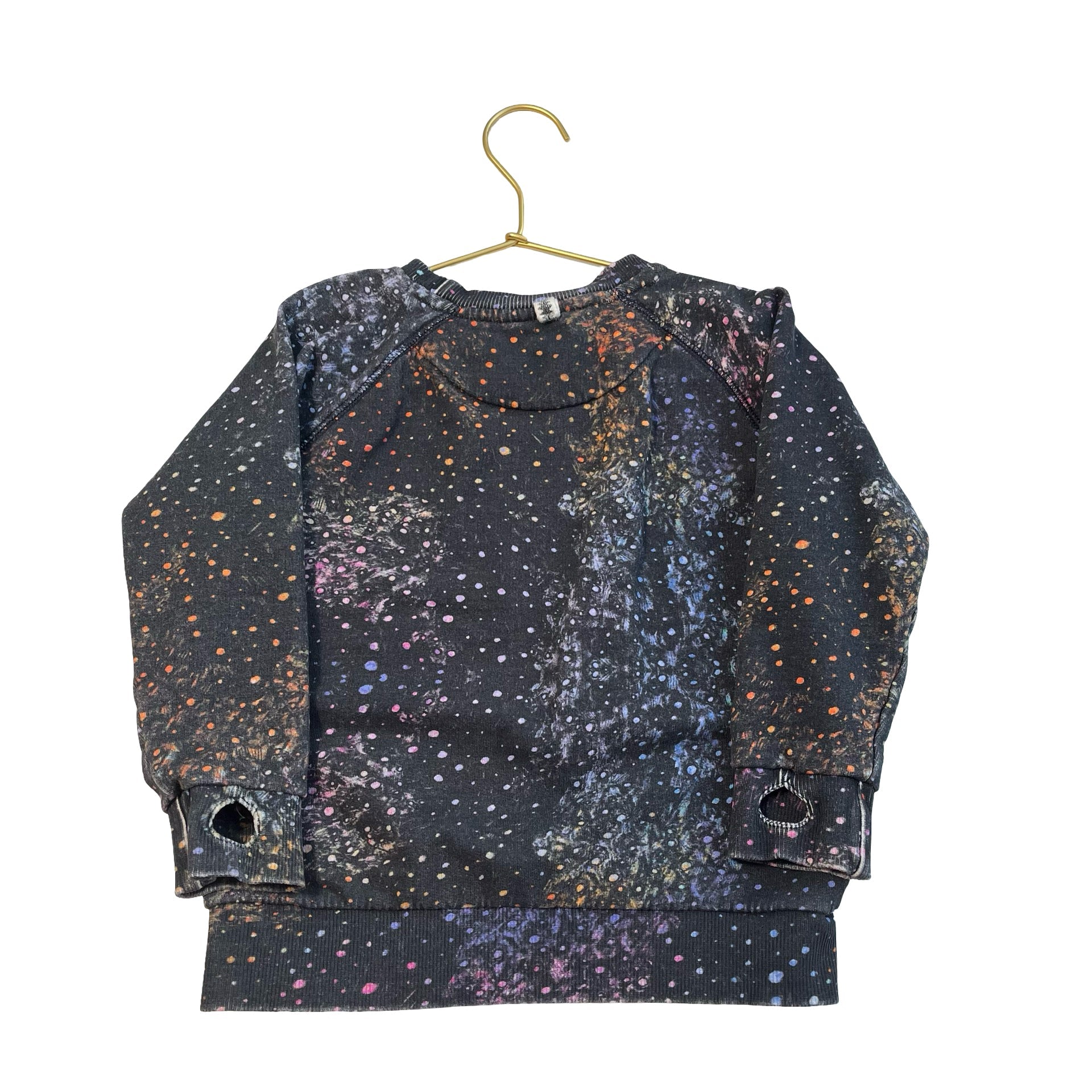 Munster Gray & Multi - Color Splash Paint Sweatshirt - Size 6 - Bounce Mkt