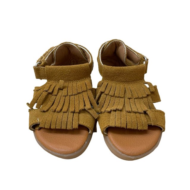 Muyguay Tan Fringe Sandals - Size 21 (5.5) - Bounce Mkt