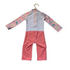 Nabaiji Peach & White Narwhal Swim Suit - Size 12 - 18 Mo Estimated - Bounce Mkt