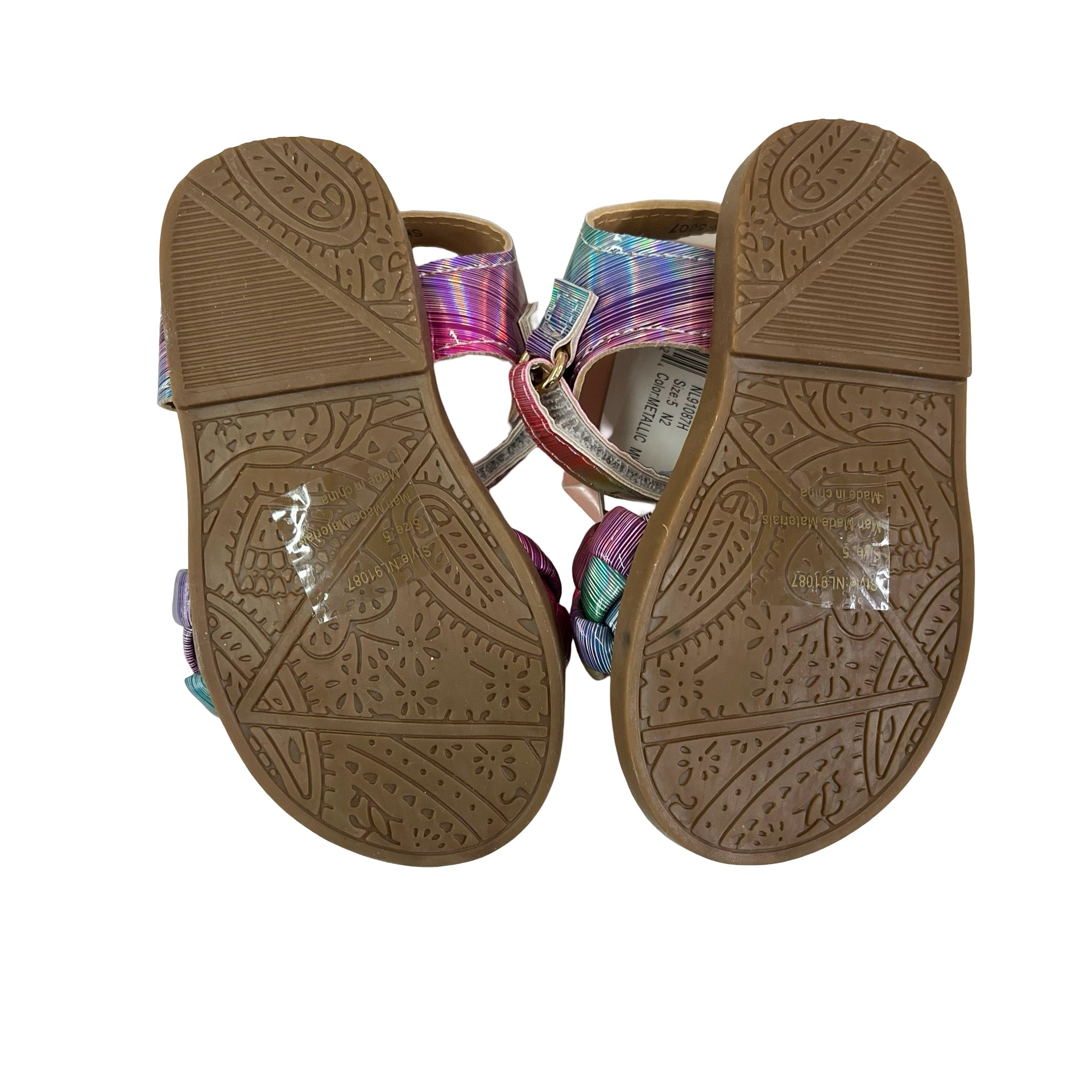 Nanette Lepore Metallic Multi - Color Sandals with Tags - Size 5 - Bounce Mkt