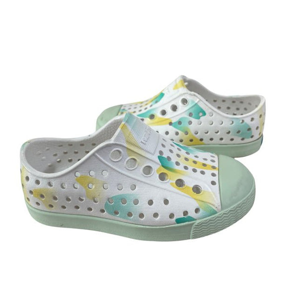 Native White, Green, Yellow Shoes - Size C5 - Bounce Mkt