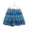 Nautica Blue & Green Plaid Swim Shorts - Size 7 - Bounce Mkt