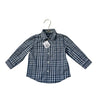 Nautica Navy & White Plaid Button Down with Tags - Size 24 Mo - Bounce Mkt