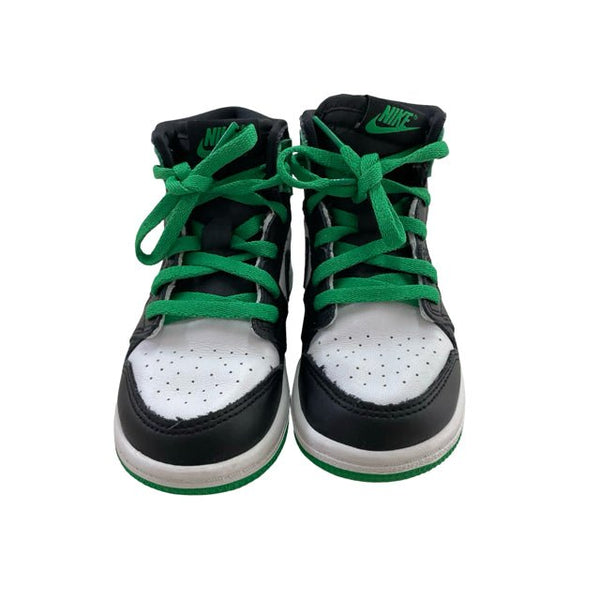 Nike Air Jordan Black, White, Green High - Top Sneakers - Size 9C - Bounce Mkt