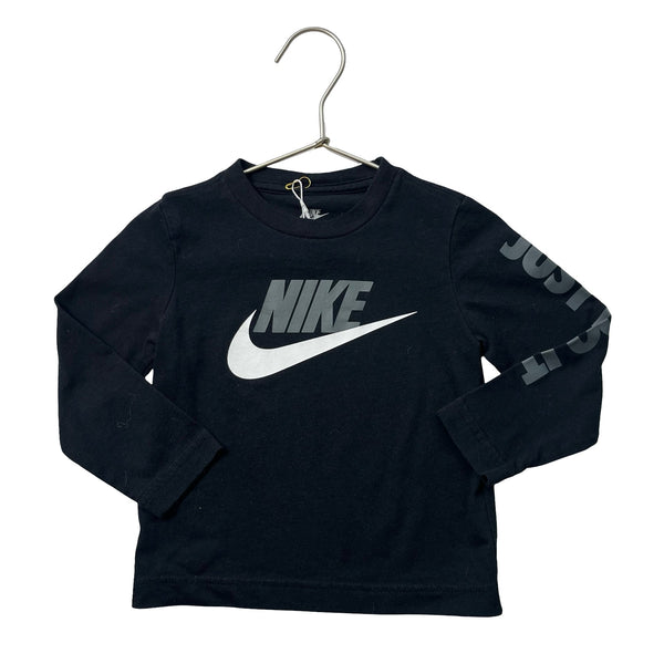 Nike Black Logo Shirt - Size 2T - Bounce Mkt