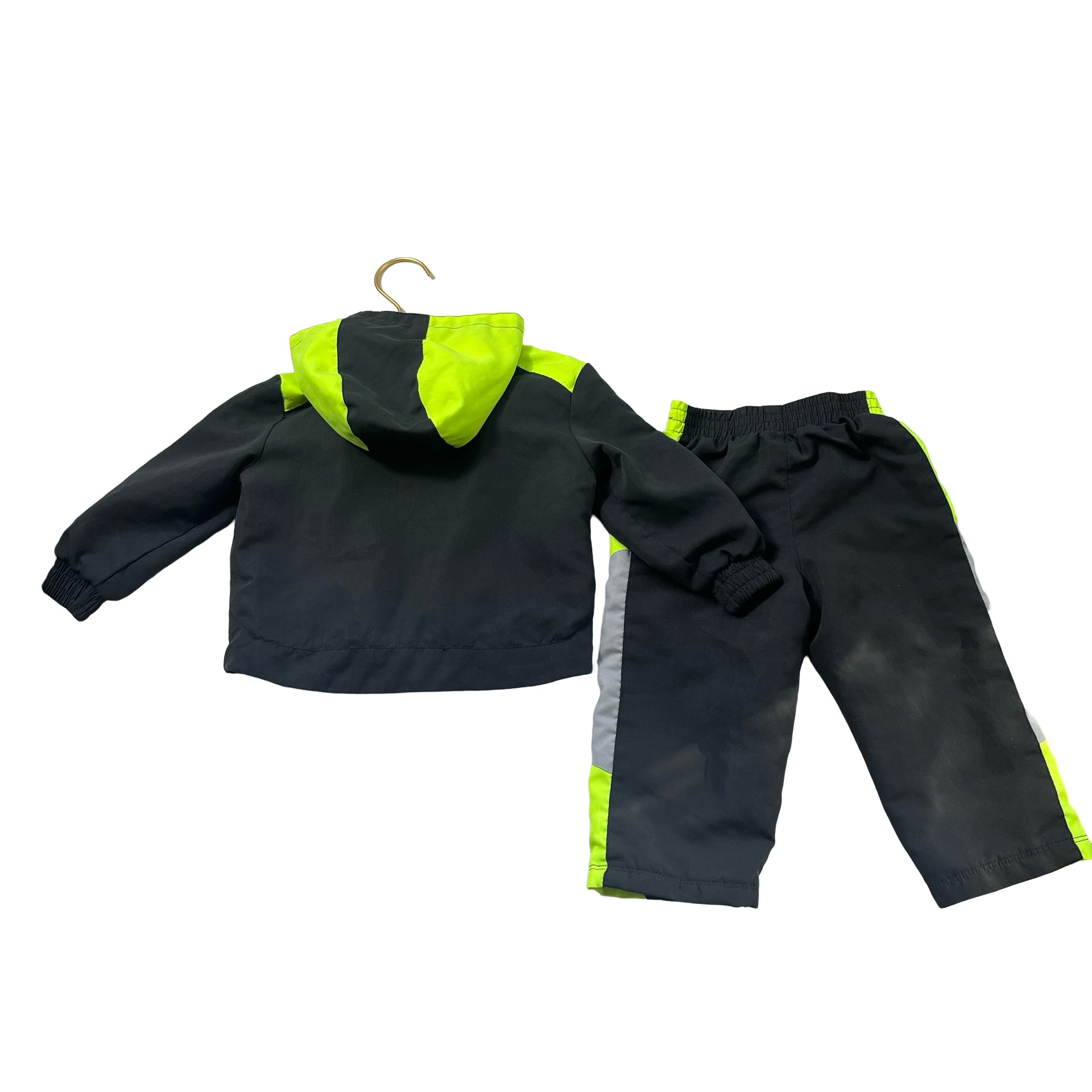 Nike Dark Gray & Neon Green Track Suit Set - Size 18 Mo - Bounce Mkt