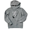 Nike Gray 'Just Do It' Hoodie - Size 4T - Bounce Mkt