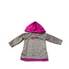 Nike Gray & Orange Striped Hooded Athletic Sweatshirt - Size 12 Mo - Bounce Mkt