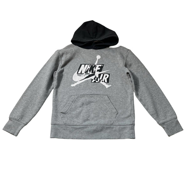 Nike Jordan Gray & Black 'Nike Air' Hoodie - Size M 10 - 12 - Bounce Mkt