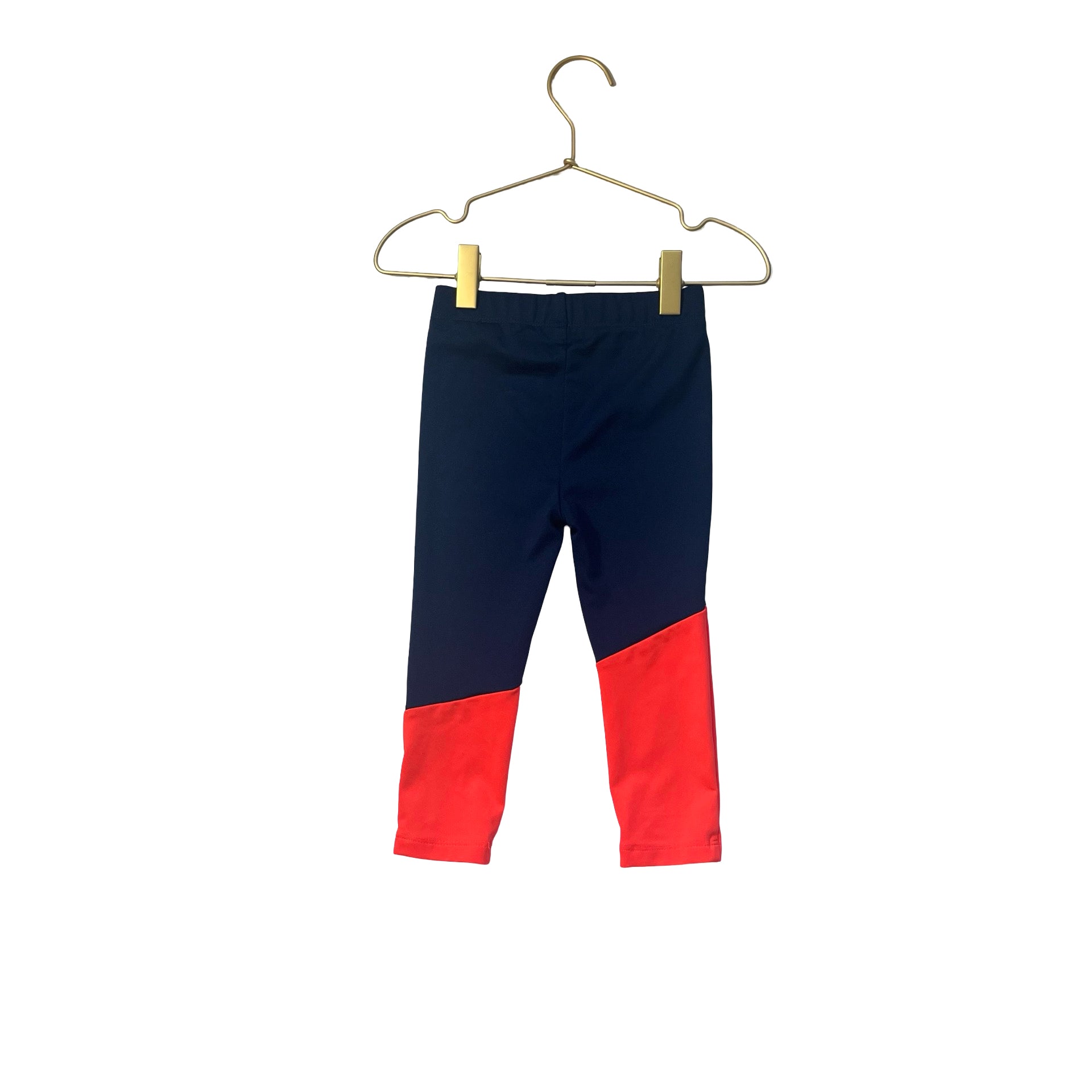 Nike Navy & Neon Orange Athletic Leggings - Size 24 Mo - Bounce Mkt