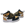 Nike Sky Jordan Gold, Black & Ivory High Top Sneakers - Size 5C - Bounce Mkt