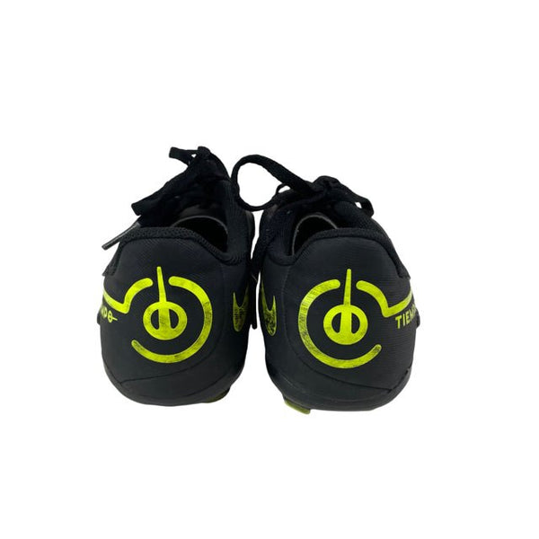 Nike Tiempo Black & Neon Cleats - Size 3Y - Bounce Mkt