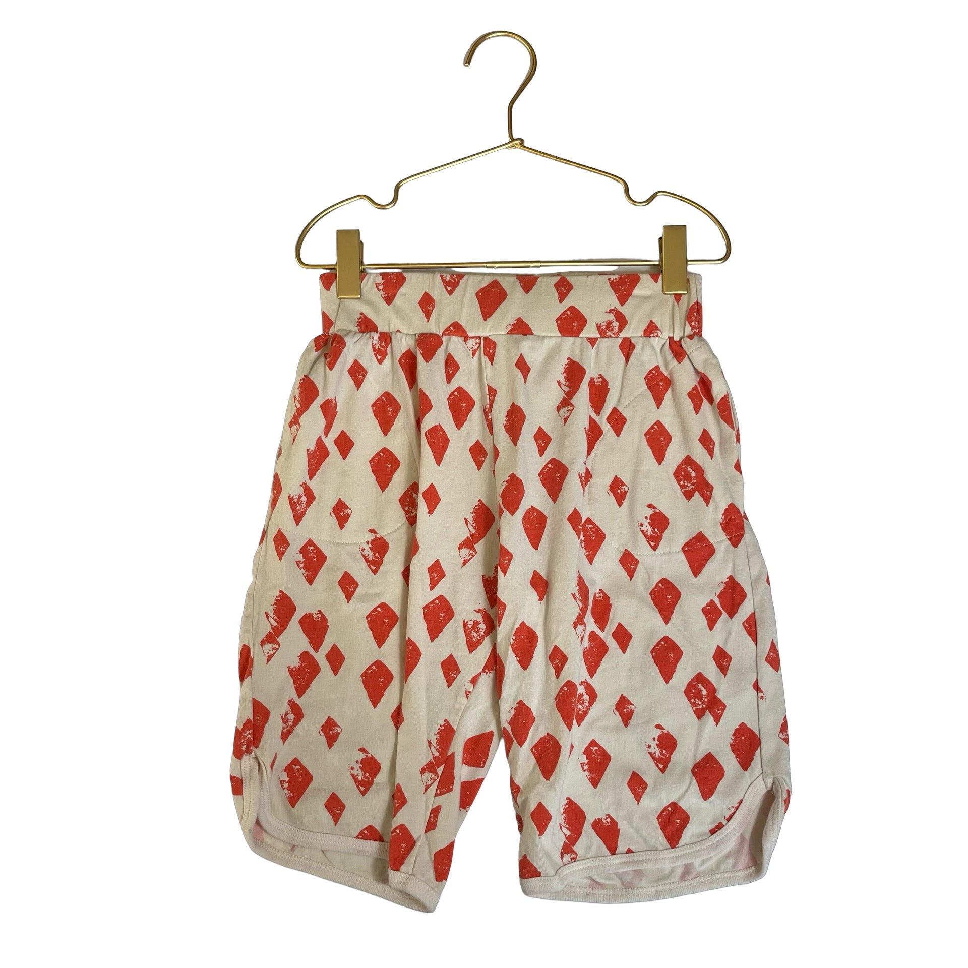 Noe & Zoe Berlin Ivory & Orange Geo Print Shorts - Size 12Y - Bounce Mkt