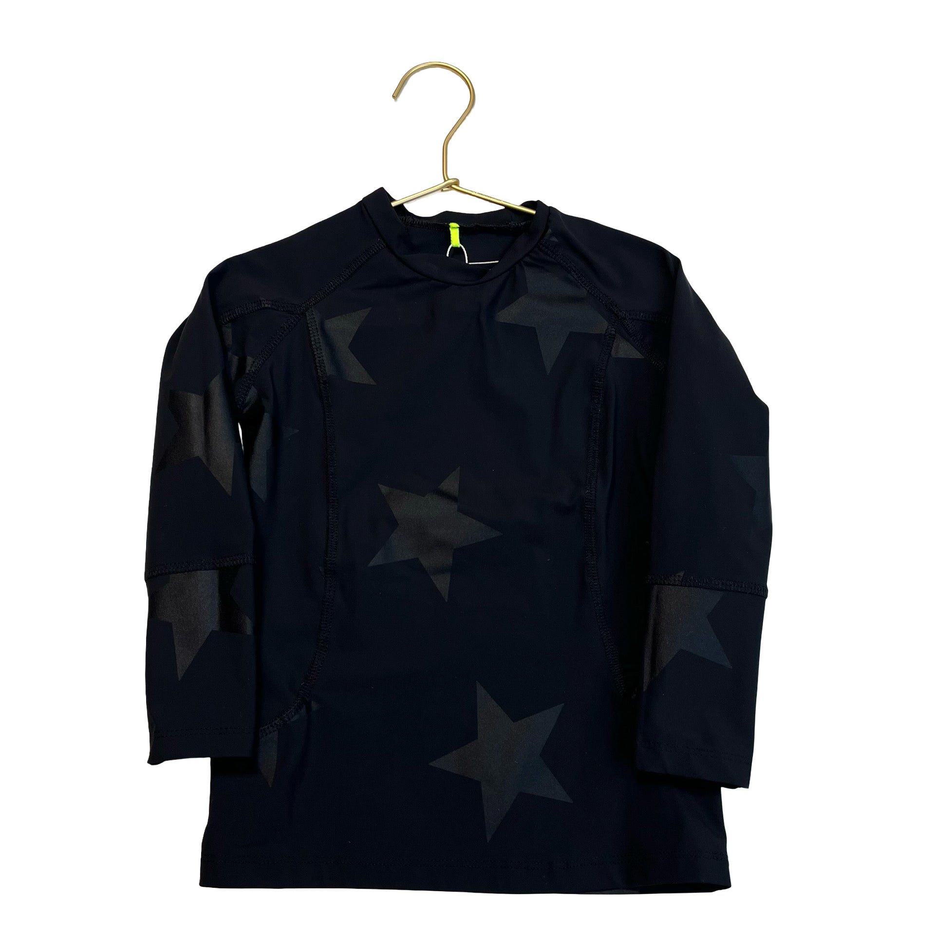 Nununu Black Star Print Rash Guard - Size 3 - 4 - Bounce Mkt