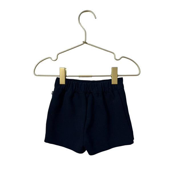 Obaibi Navy & Ivory Polka Dot Bow Shorts - Size 6 Months - Bounce Mkt