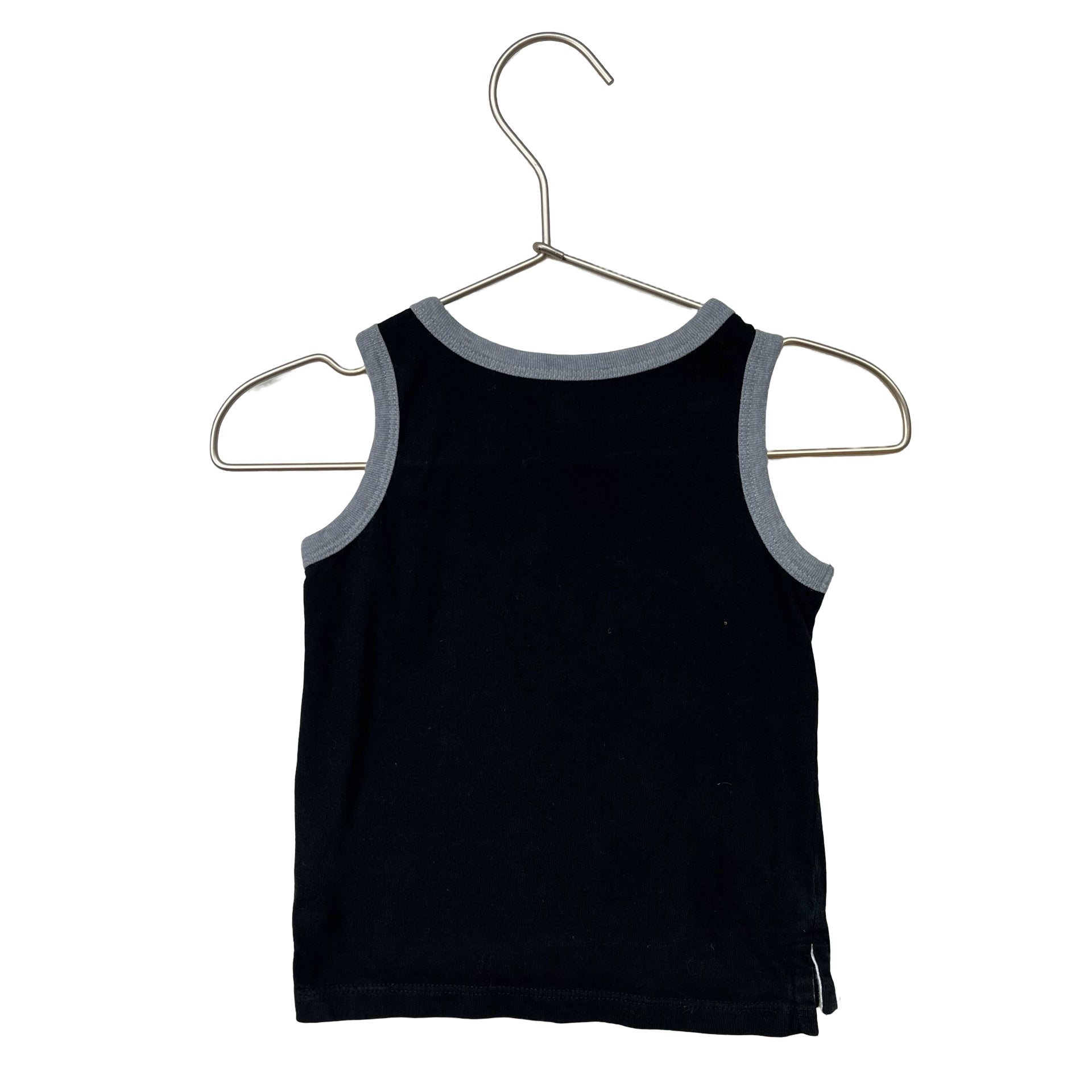 Old Navy Black & Gray 'Born Wild' Tiger Sleeveless Shirt - Size 12 - 18 Months - Bounce Mkt