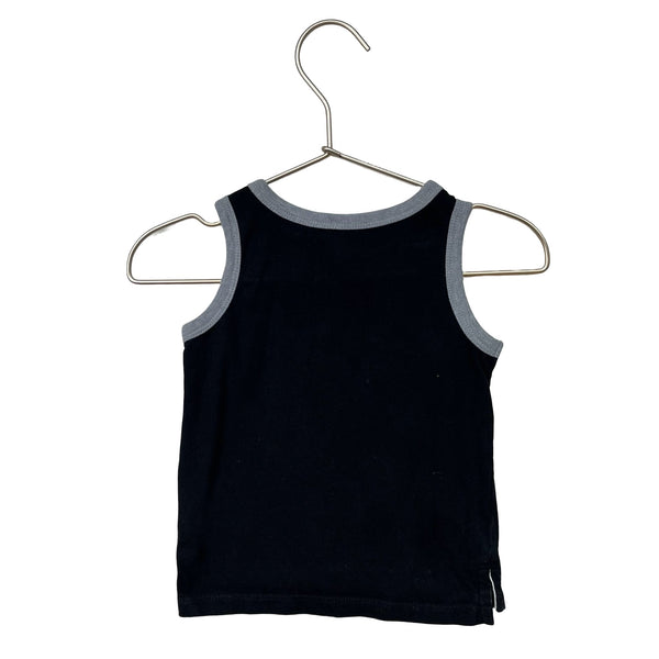 Old Navy Black & Gray 'Born Wild' Tiger Sleeveless Shirt - Size 12 - 18 Months - Bounce Mkt