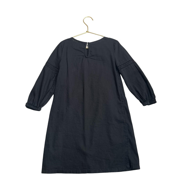 Old Navy Black, Pink & Red Diamond Embroidery Long Sleeve Dress - Size S (6/7) - Bounce Mkt