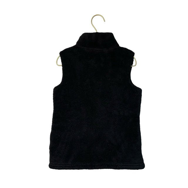 Old Navy Black Sherpa Vest - Size S 6 - 7 - Bounce Mkt
