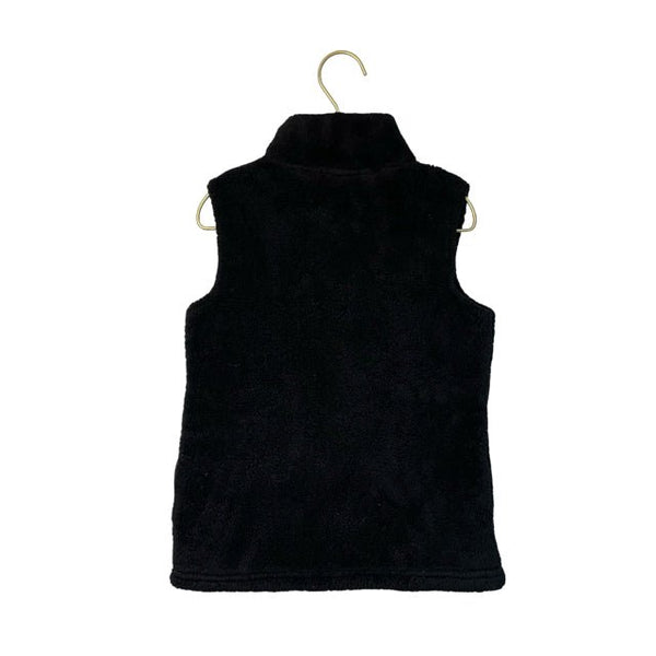 Old Navy Black Sherpa Vest - Size S 6 - 7 - Bounce Mkt