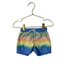 Old Navy Blue & Yellow Ombre Stripe Swim Shorts - Size 6 - 12 Months - Bounce Mkt