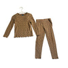 Old Navy Brown Dot Ribbed Leggings & Shirt Set - Size 5T - Bounce Mkt