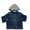 Old Navy Denim Jean Jacket, Gray Sweatshirt Hood - Size 3T - Bounce Mkt