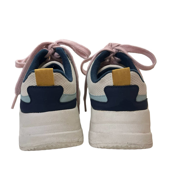 Old Navy Ivory, Yellow, Navy & Pink Sneakers - Size 3Y - Bounce Mkt