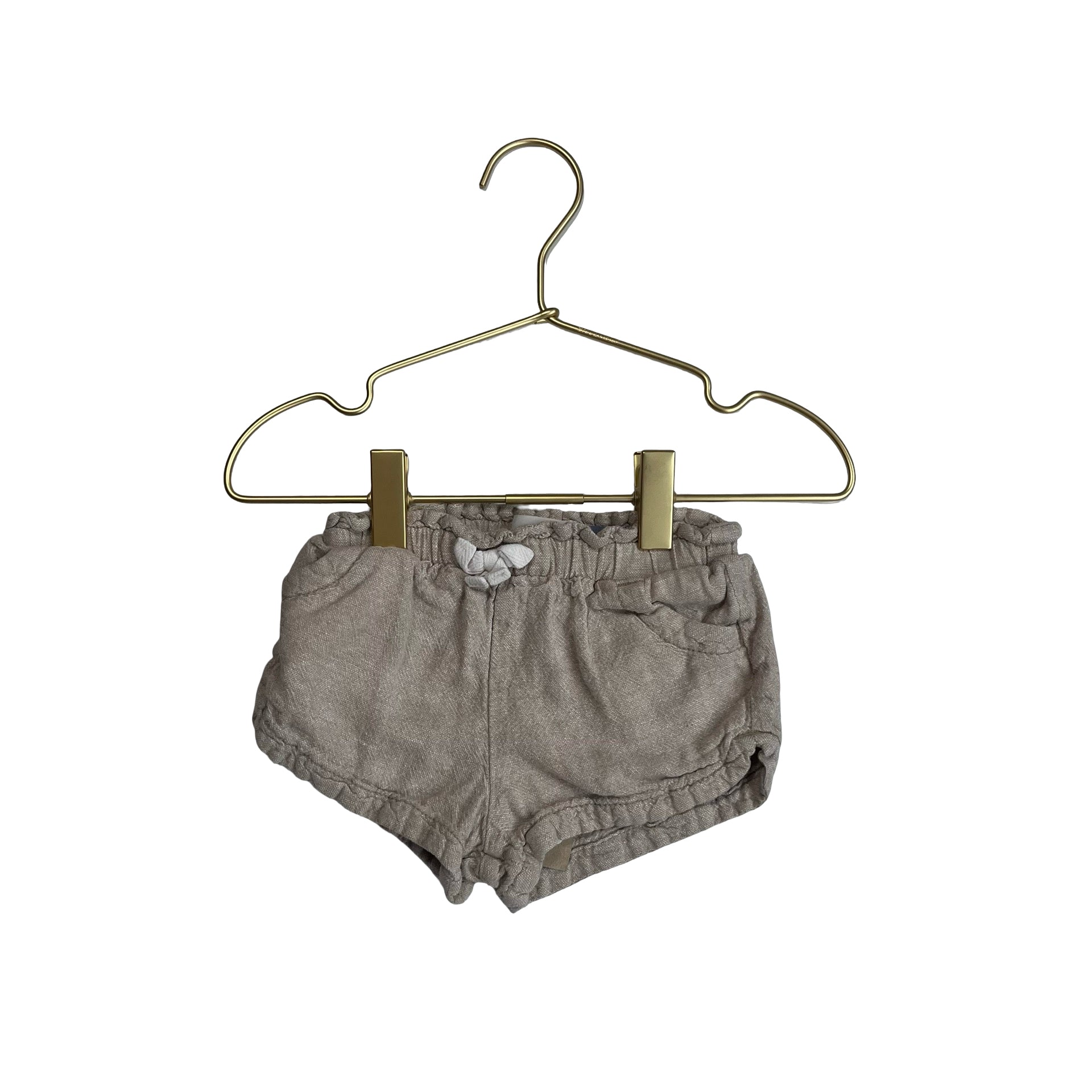 Old Navy Khaki Pull On Shorts - Size 18 - 24 Months - Bounce Mkt