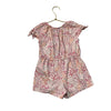 Old Navy Light Pink, Peach & Red Floral Short Sleeve Romper - Size 3 - Bounce Mkt