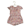 Old Navy Light Pink, Peach & Red Floral Short Sleeve Romper - Size 3 - Bounce Mkt