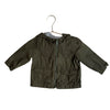 Old Navy Olive Jersey Lined Hooded Field Jacket - Size 6 - 12 Mo - Bounce Mkt