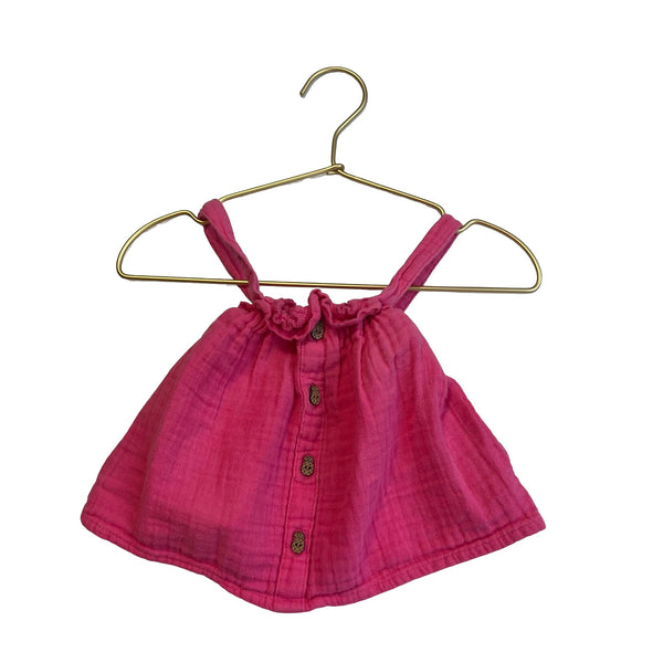 Old Navy Pink Cotton Gauze Top - Size 18 - 24 Mo - Bounce Mkt