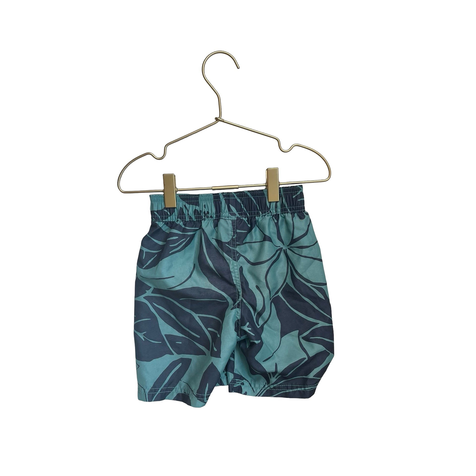 Old Navy Teal & Navy Tropical Leaf Swim Suit - Size 2T - Bounce Mkt