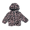 Ollie's Place Pink & Black Zebra Print Faux Fur Jacket - Size 1 (12 - 18 Mo Est) - Bounce Mkt