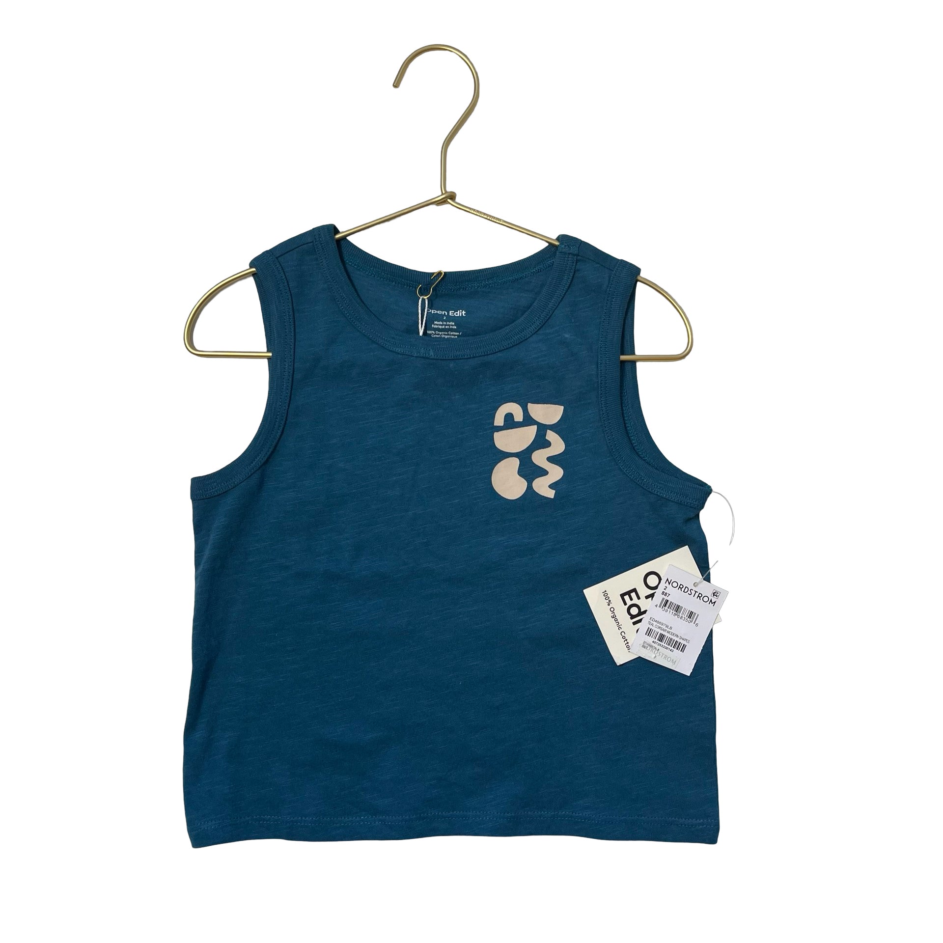 Open Edit Teal Tank with Tags - Size 2 - Bounce Mkt