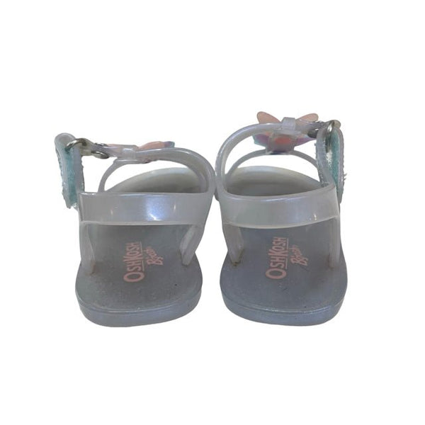 OshKosh Blue Butterfly Jelly Sandals - Size 6 - Bounce Mkt