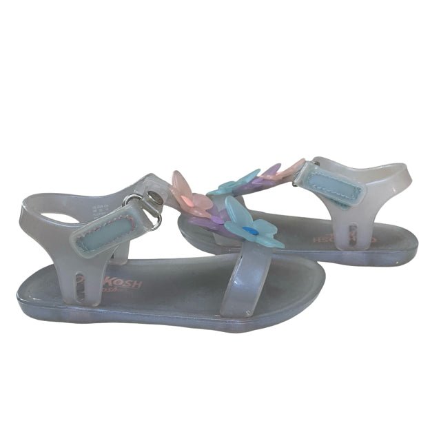 OshKosh Blue Butterfly Jelly Sandals - Size 6 - Bounce Mkt