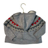 OshKosh Gray Heart Hooded Toggle Cardigan - Size 18 Mo - Bounce Mkt