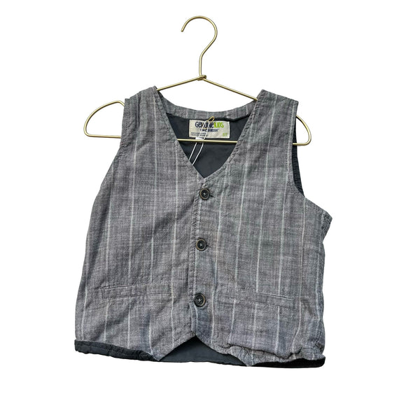 OshKosh Gray & White Striped Vest - Size 5T - Bounce Mkt