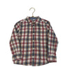 OshKosh Ivory, Tan, Muted Red & Blue Plaid Button Down - Size 4T - Bounce Mkt