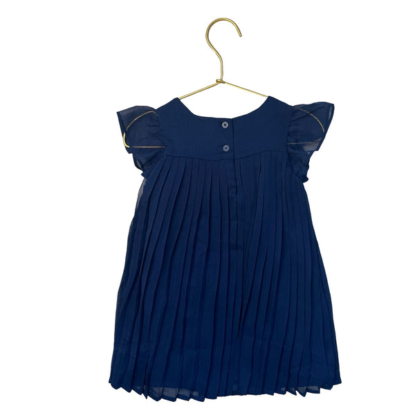 Oshkosh B gosh Size 18M Pleated Chiffon Dress in Blue